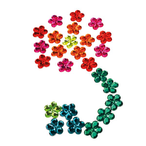 Bauspiel Blumenset Funkelsteine | 120 Teile
