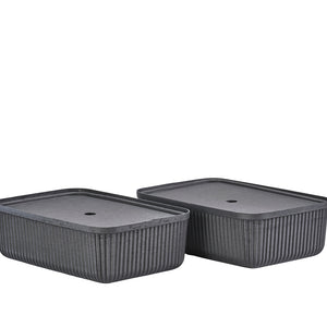 Zone Denmark Aufbewahrungsbox 2-er Set Black L