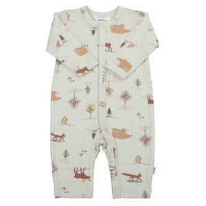 Joha Jumpsuit Merinowolle | Beige Print