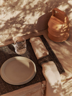 Ferm Living Gather Placemats - Set of 4 | Black/Natural