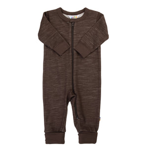 Joha Baby Overall Merinowolle Bambus | Dunkelbraun
