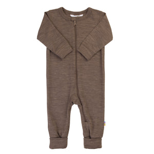 Joha Baby Overall Merinowolle Seide | Braun