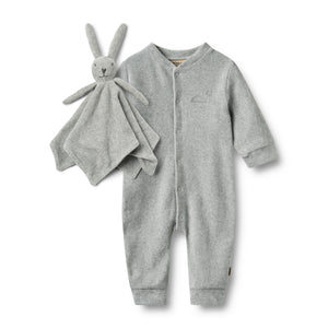 Wheat Geschenkset Robin Baby in Melange Grey