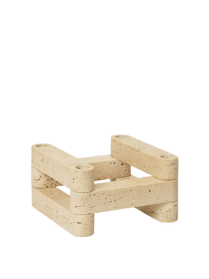 Ferm Living Modular Candle Holder Set Newel | Travertine