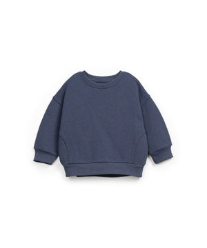 Fleece-Sweatshirt u mit langen Ärmeln, Rundhalsausschnitt mit Bündchen und elastischem Bund, hergestellt in Portugal.