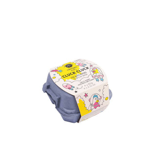 Cluck Cluck 4 Kids Bath Bombs – 4 bunte Ei-förmige Badebomben für Kinder ab 3 Jahren, dermatologisch getestet, vegan