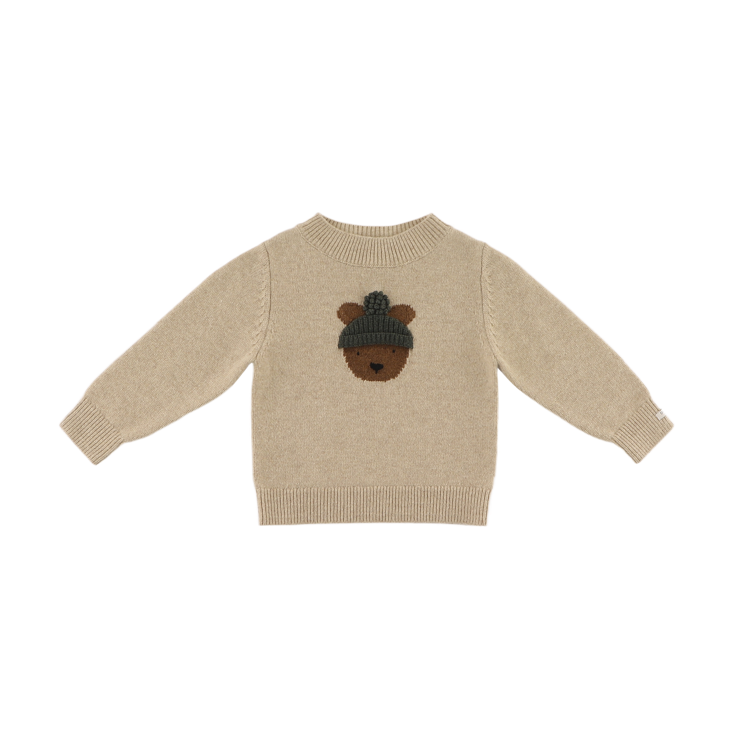 Donsje Merino Wool Sweater "Denn" | Bear | Biscotti Melange