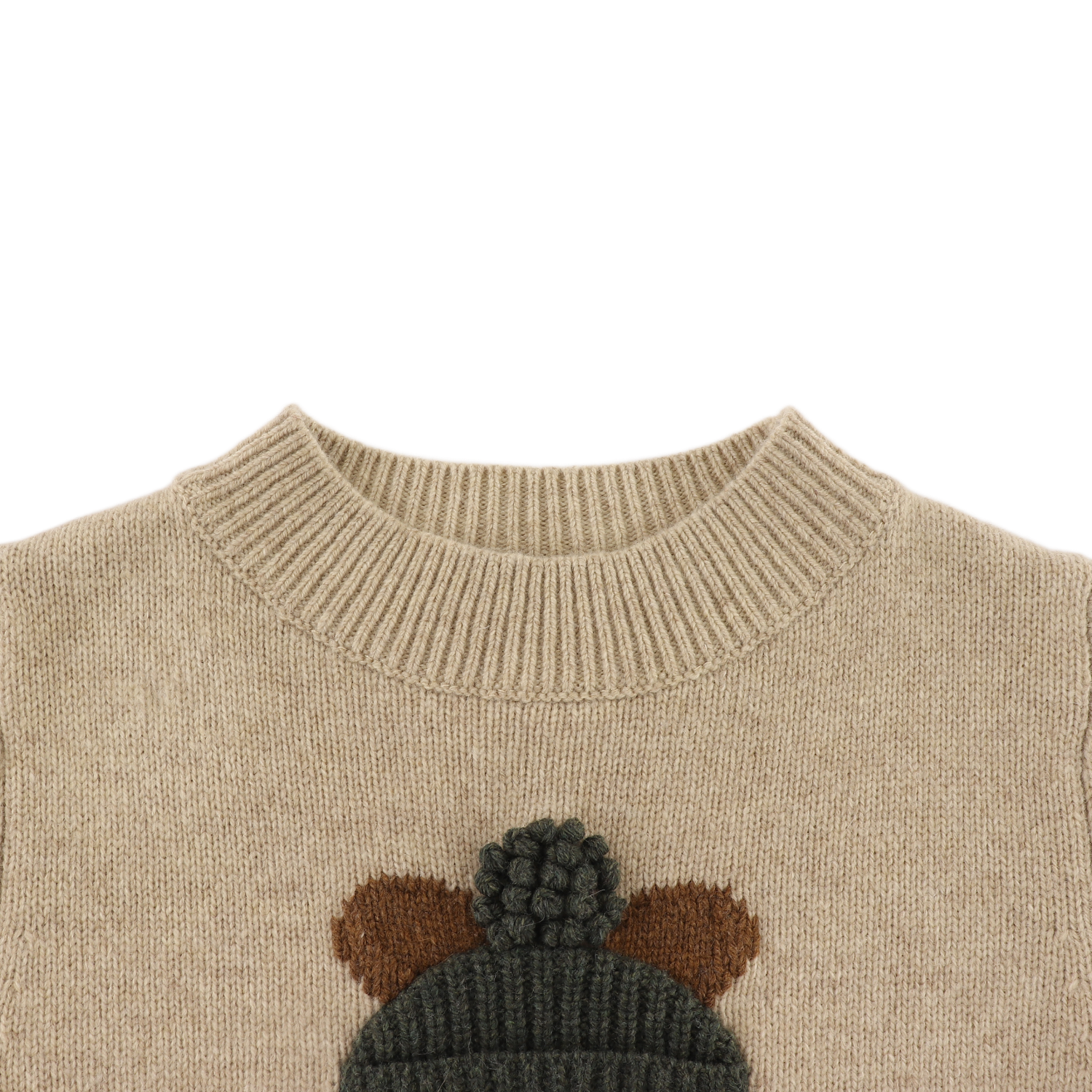 Donsje Merino Wool Sweater "Denn" | Bear | Biscotti Melange