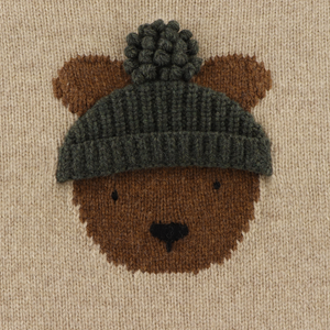 Donsje Merino Wool Sweater "Denn" | Bear | Biscotti Melange