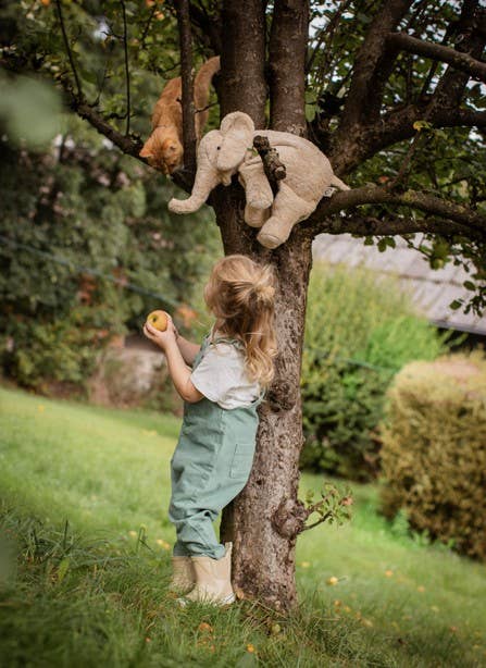 Senger Kuscheltier/Wärmekissen Elefant gross | Leinen