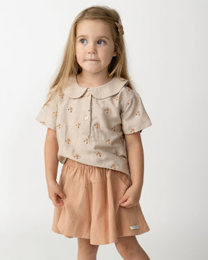 Donsje Bluse "Nesa Hummingbird" Soft Taupe