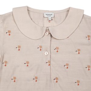 Donsje Bluse "Nesa Hummingbird" Soft Taupe