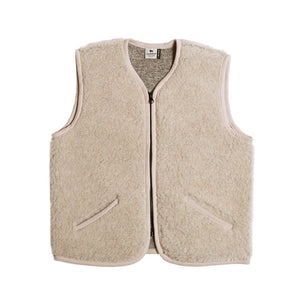 Alwero Children's Organic Wool Vest | Sand Brown