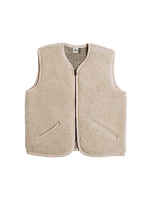 Alwero Children's Organic Wool Vest | Sand Brown