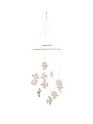 Ferm Living Mobile oiseaux Swift | Écru