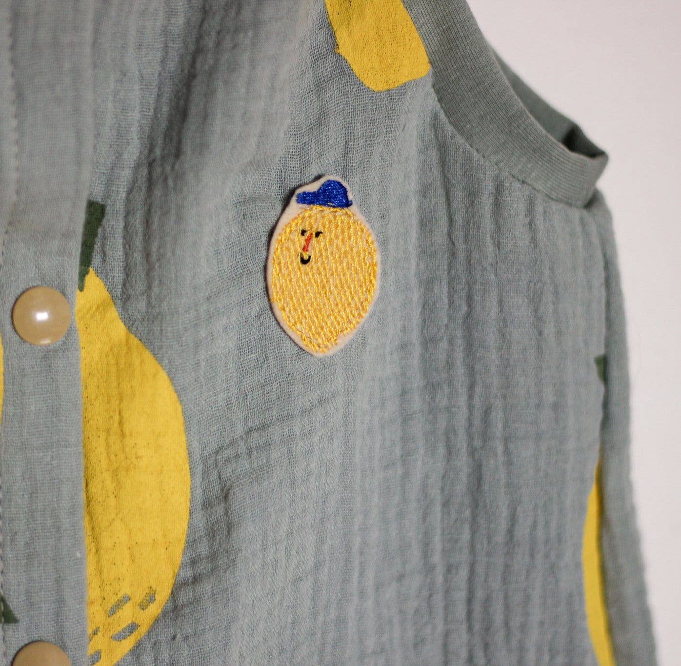 Halfbird Aufnäher SET "Zitrone, Herz, Vogel" | Bügelflicken