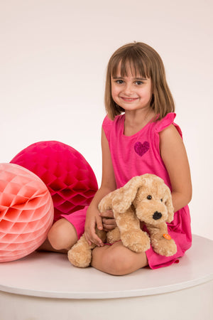 Teddy Hermann Plüschtier Schlenkerhund beige 40 cm