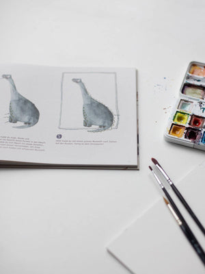 HalfbirdPeignez à l'aquarelle "Aquarelle avec moi, ma bête tordue"