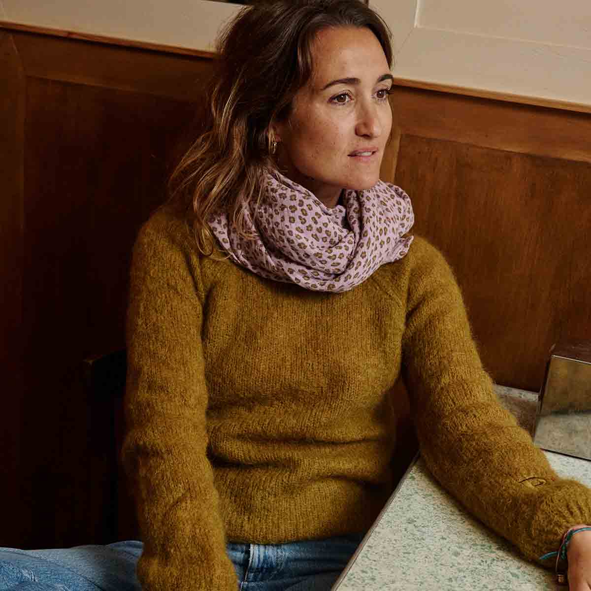 Rose in April Muslin  Leopard | Rose