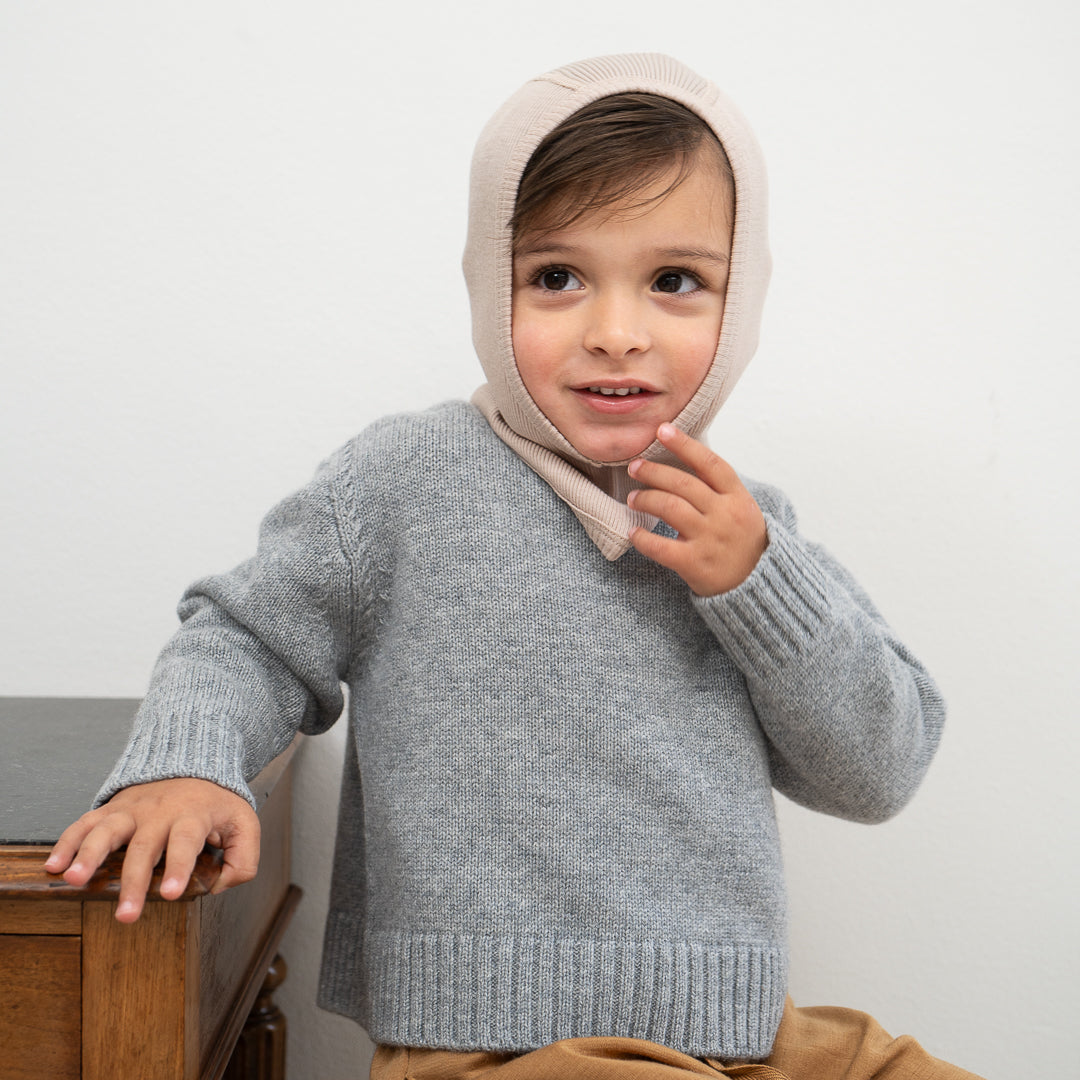minimalisma Sturmhaube Merino "Alephant"| Beige