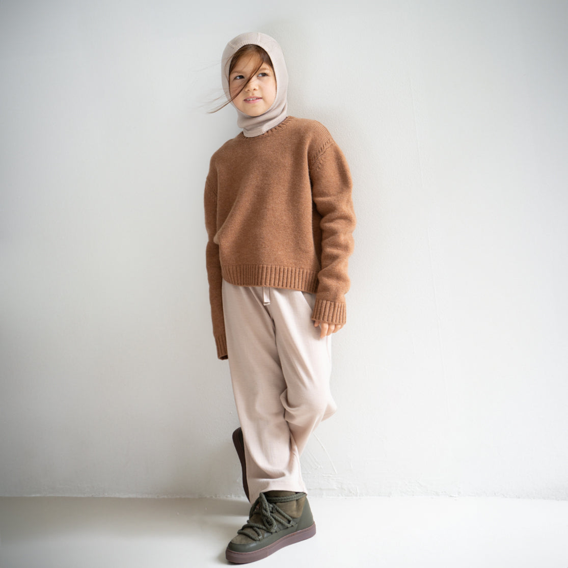 minimalisma Sturmhaube Merino "Alephant"| Beige