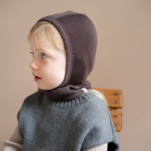 Minimalisma Sturmhaube Merino "Alephant" in Dark Chocolate – Detailansicht 4