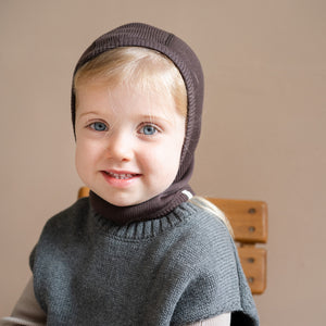 Minimalisma Sturmhaube Merino "Alephant" in Dark Chocolate – Detailansicht 3