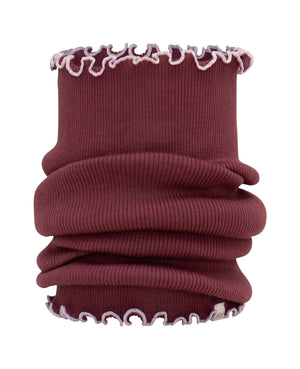 Minimalisma Loop-Schal Merino "Aha" in Bordeaux/Peony