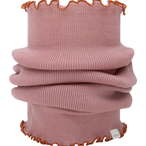 „minimalisma Loop-Schal ‚Aha‘ in Rose Kinder-Schlauchschal aus 100 % Merinowolle, weich und nahtlos gestrickt