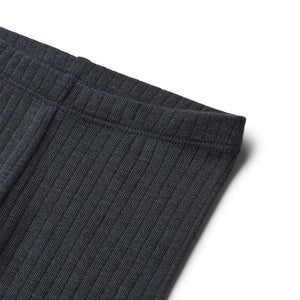 Leggings bébé Wheat laine/soie "Agi" | Bleu marine