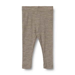 Wool Silk Leggings Agi mit Ripp-Optik und elastischem Bund, aus Merinowolle und Seide