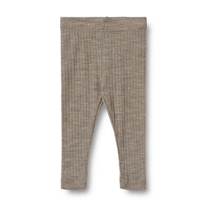 Wool Silk Leggings Agi mit Ripp-Optik und elastischem Bund, aus Merinowolle und Seide