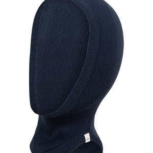 Minimalisma Sturmhaube Seide Baumwolle "Belefant" in Dark Blue