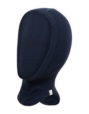 Minimalisma Sturmhaube Seide Baumwolle "Belefant" in Dark Blue
