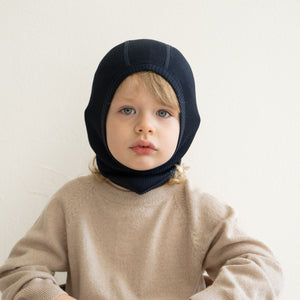 Minimalisma Sturmhaube Seide Baumwolle "Belefant" in Dark Blue – Detailansicht 4