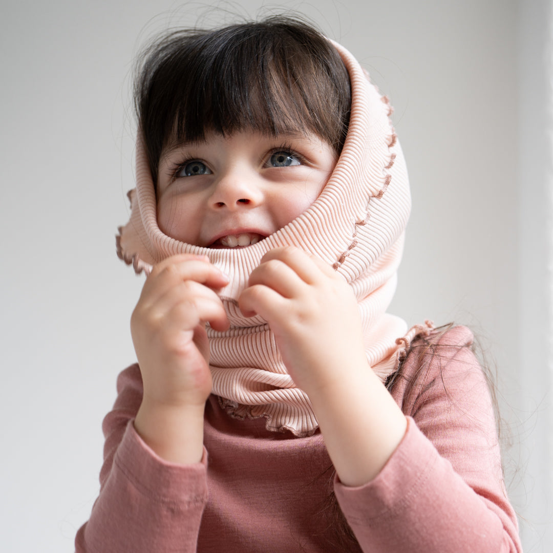 minimalisma Loop-Schal Seide-Baumwolle "Birkin" | Sweet Rose