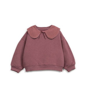 Strickcardigan mit appliziertem Kragen, elastischen Bündchen und Bindegürtel, hergestellt in Portugal