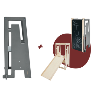Tuki® Entdeckerset – Lernturm + Rutsche mit Maltafel