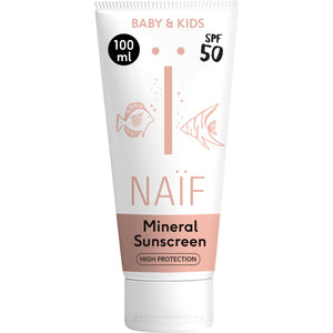 Naïf Mineral Sunscreen Baby & Kids SPF50 100ml Fragrance-Free
