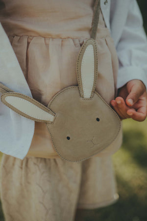 Donsje Umhängetasche "Britta" | Bunny | Taupe Nubuck