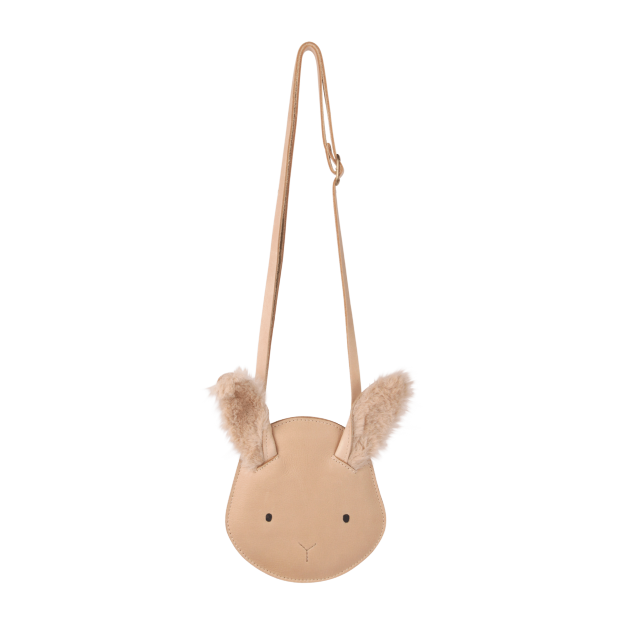 Donsje Umhängetasche "Britta" | Fluffy Bunny | Light Rust Leather