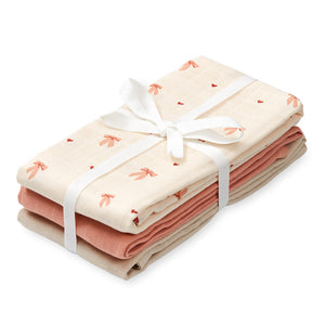 Couverture Cam Cam "Mousseline" | lot de 3 | Mix Bows