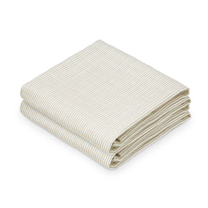 Couverture Cam Cam "Mousseline" | lot de 2 | Classic Stripes Camel