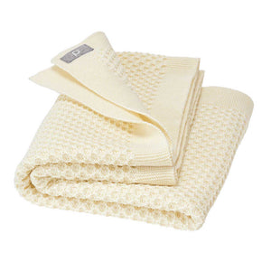Disana Babydecke aus naturfarbener Merinowolle – weiche, biologische Babydecke in Beige für Neugeborene und Kleinkinder.