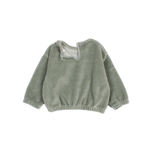 búho Pullover in Eucalyptus – Detailansicht 3