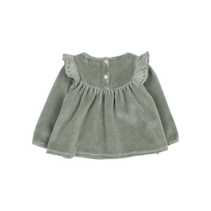 búho Bluse in Eucalyptus – Detailansicht 2