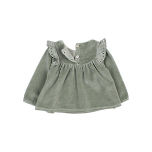 búho Bluse in Eucalyptus – Detailansicht 3