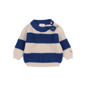 búho Pullover in Marine – Detailansicht 3