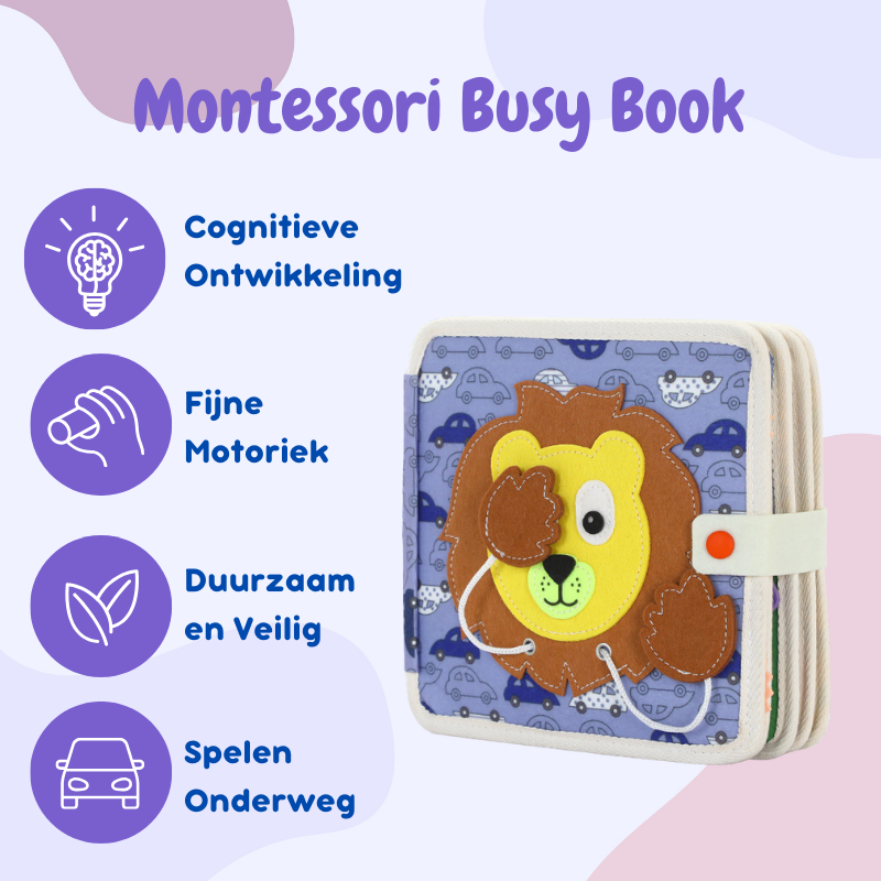 Joymaxx Montessori Beschäftigungsbuch Löwe