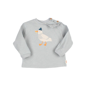 búho Langarmshirt in Cloud – Detailansicht 3